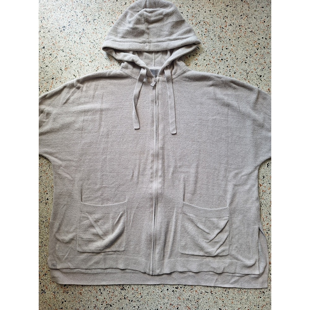 Barefoot Dreams CozyChic Ultra Lite Short Sleeve Zip Up Hoodie - Picture 3 of 8